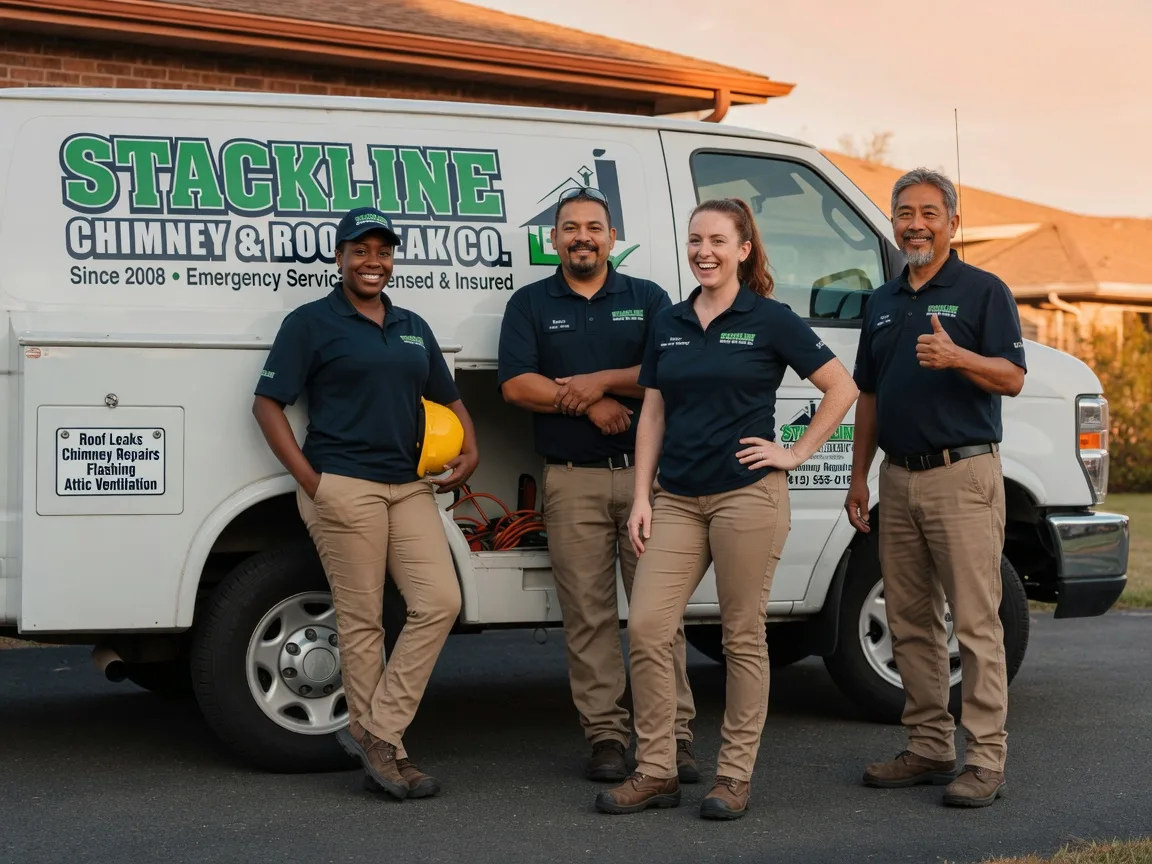 Chimney flashing repair company in White Oak, TX